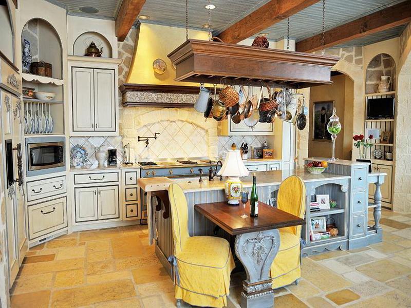 unique-furniture-inspirations-for-french-country-style-kitchen-ideas-with-yellow-color
