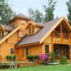Фото красивых деревянных домов снаружи.