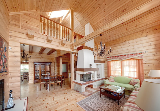 Great-Cozy-Wooden-Country-House-Interior-Idea