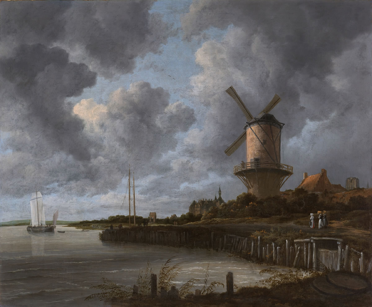 The-Windmill-at-Wijk-bij-Duurstede-Jacob--van-Ruisdael-1670