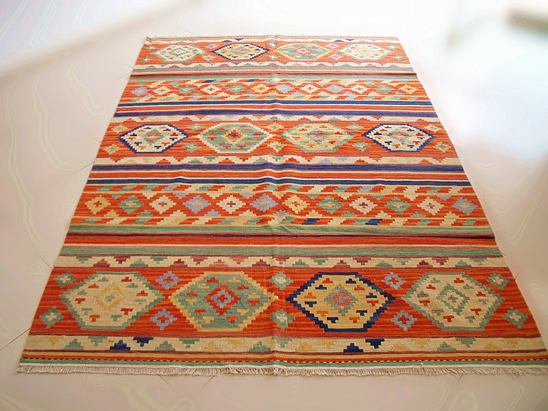 Bohemian-Mediterranean-style-hand-woven-font-b-wool-b-font-carpets-Ji-Limu-kilim-font-b