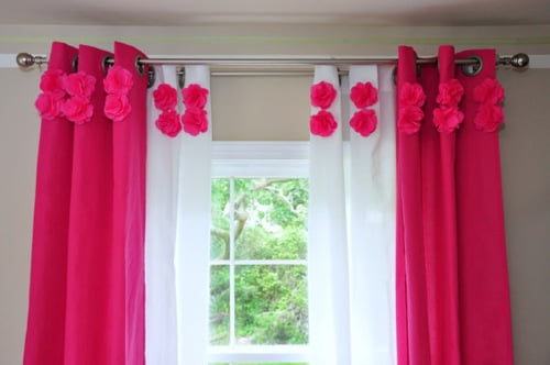 Pink-Nursery-Pom-Pom-Curtains-by-Niki-Pfeiffer