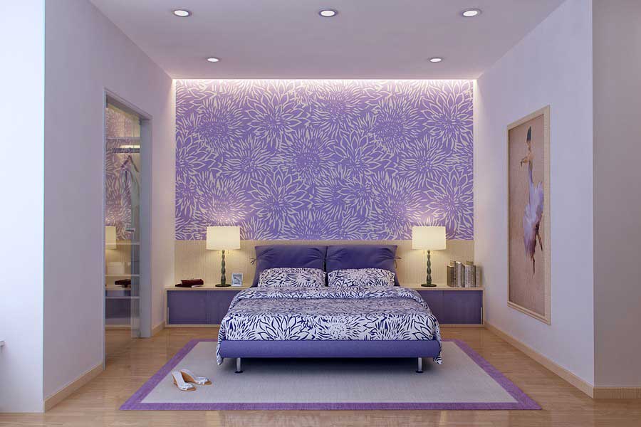 beautiful-purple-and-white-bedroom-design-wallpaper-01