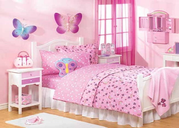 Butterfly-Theme-Bedroom-Decorating-Ideas-for-Teenage-Girls