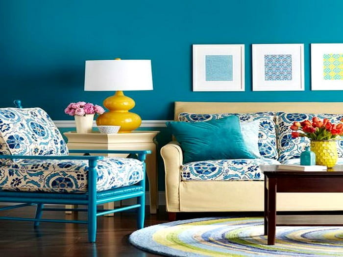 Cool-Living-Room-Color-Blue-Schemes