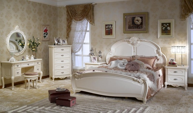 French-Style-Bedroom-Set-Furniture-BJH-202-