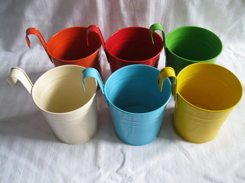 Multi-Color-font-b-Metal-b-font-Plant-Flower-Pot-Hook-Planter-Hanging-Buckets-wall-hanging
