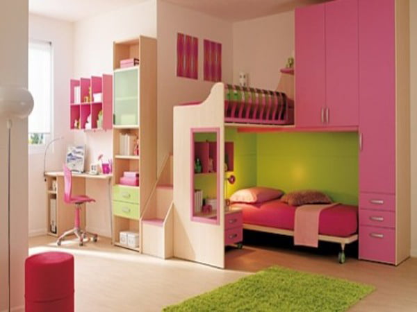 Twin-girl-bedroom-designs-Cool-Ideas-for-pink-girls-bedrooms-with-twin-beds