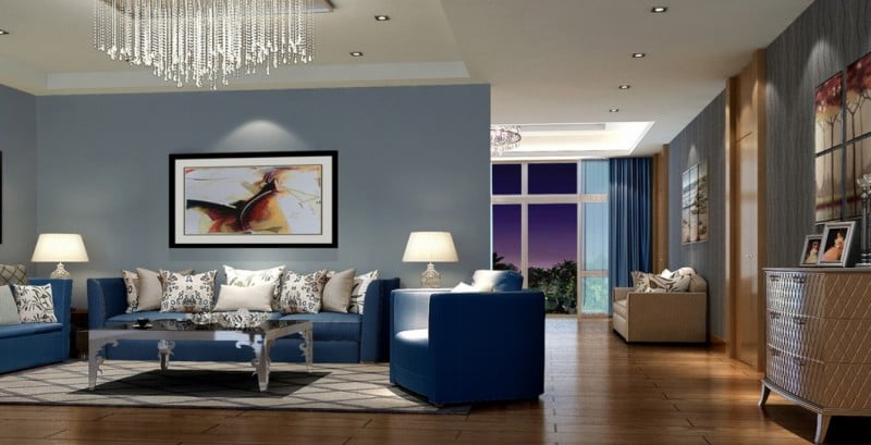 amazing-luxury-living-room-design-with-blue-sofa