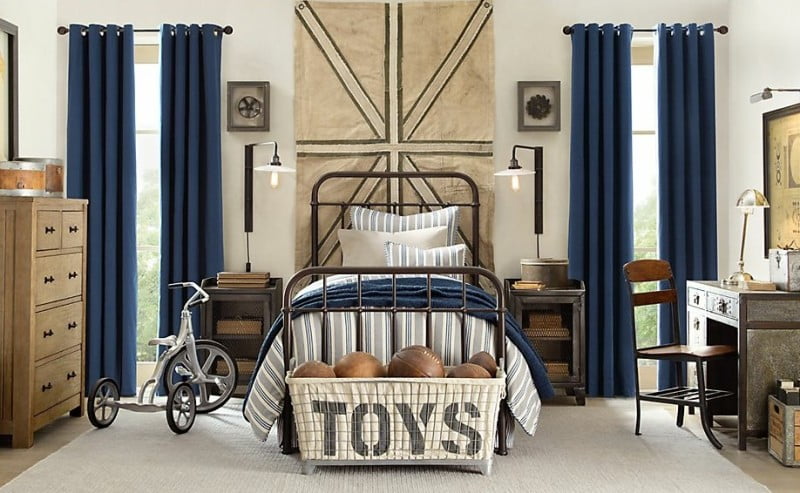 Blue-cream-boys-bedroom-decor