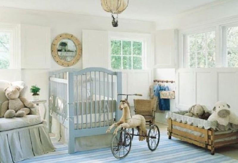 baby-nursery-decoration-ideas-good-boy-baby-nursery-room-decoration-using-light-blue-wood-baby-crib-including-light-blue-stripe-rug-in-bedroom-and-cream-baby-bed-valance-incredible-ideas-for-ba