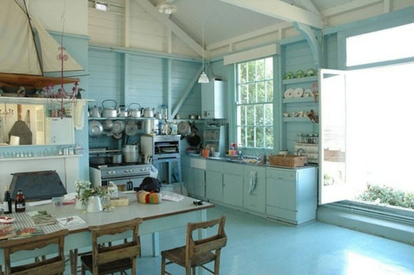 shabby-chic-kitchen-blue-interior