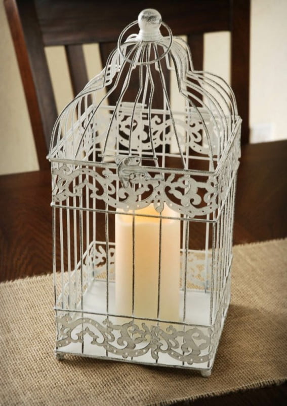 birdcage lantern candle