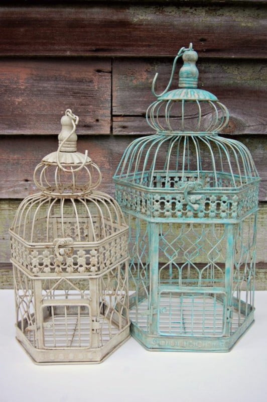 cage-à-oiseaux-décorative-décoration-vintage-originale